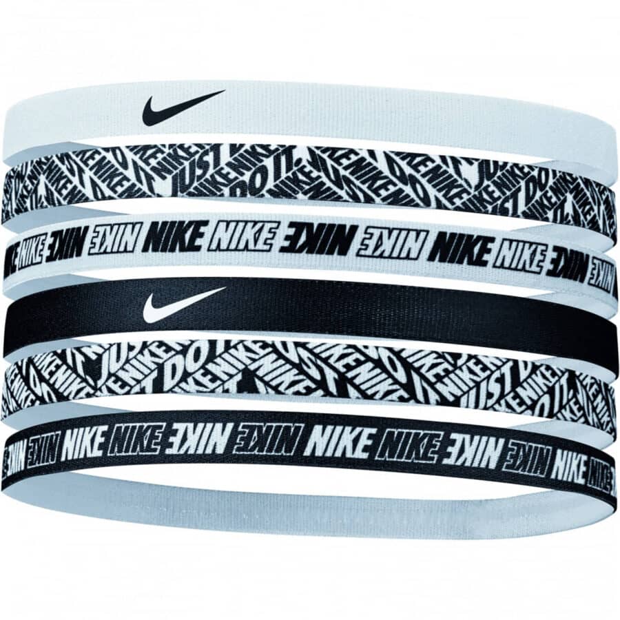 nike n0002545 printed headbands 176 zwart wit