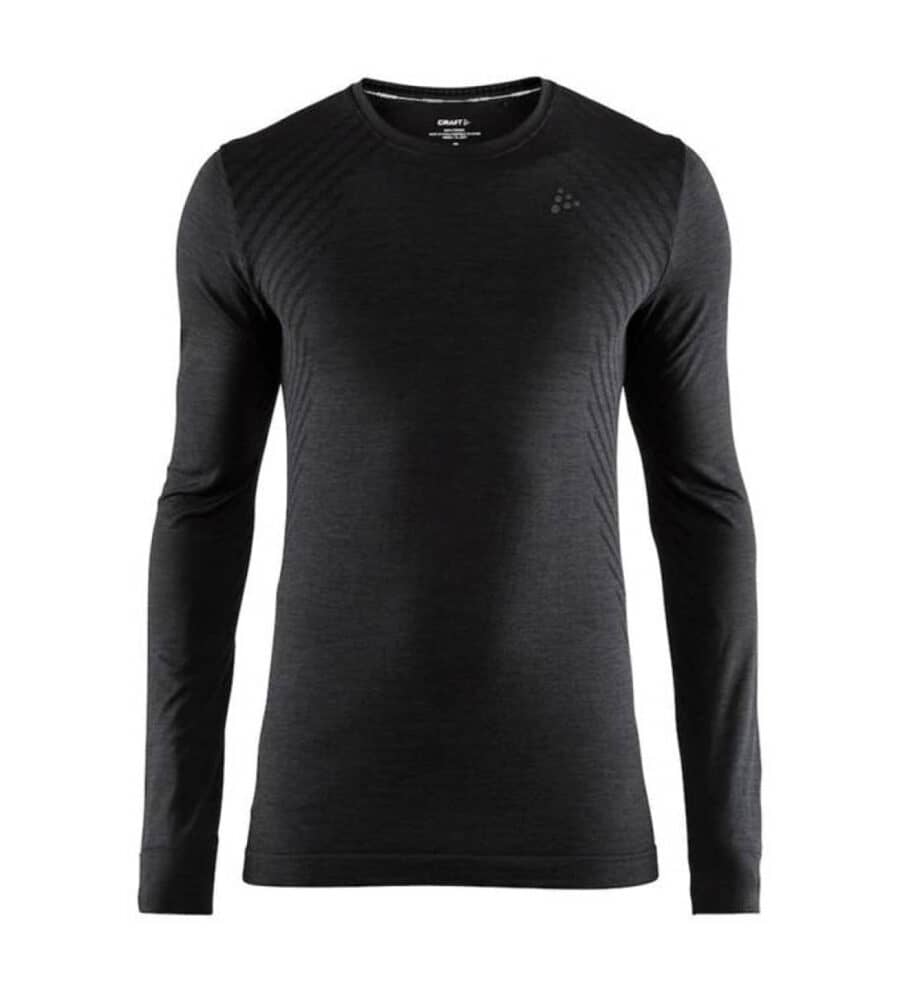 craft 1906600 fuseknit comfort rn ls b99000 zwart