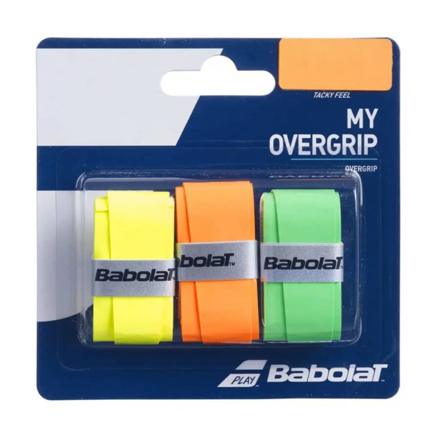 babolat 653045 my overgrip x3 351 oranje groen geel