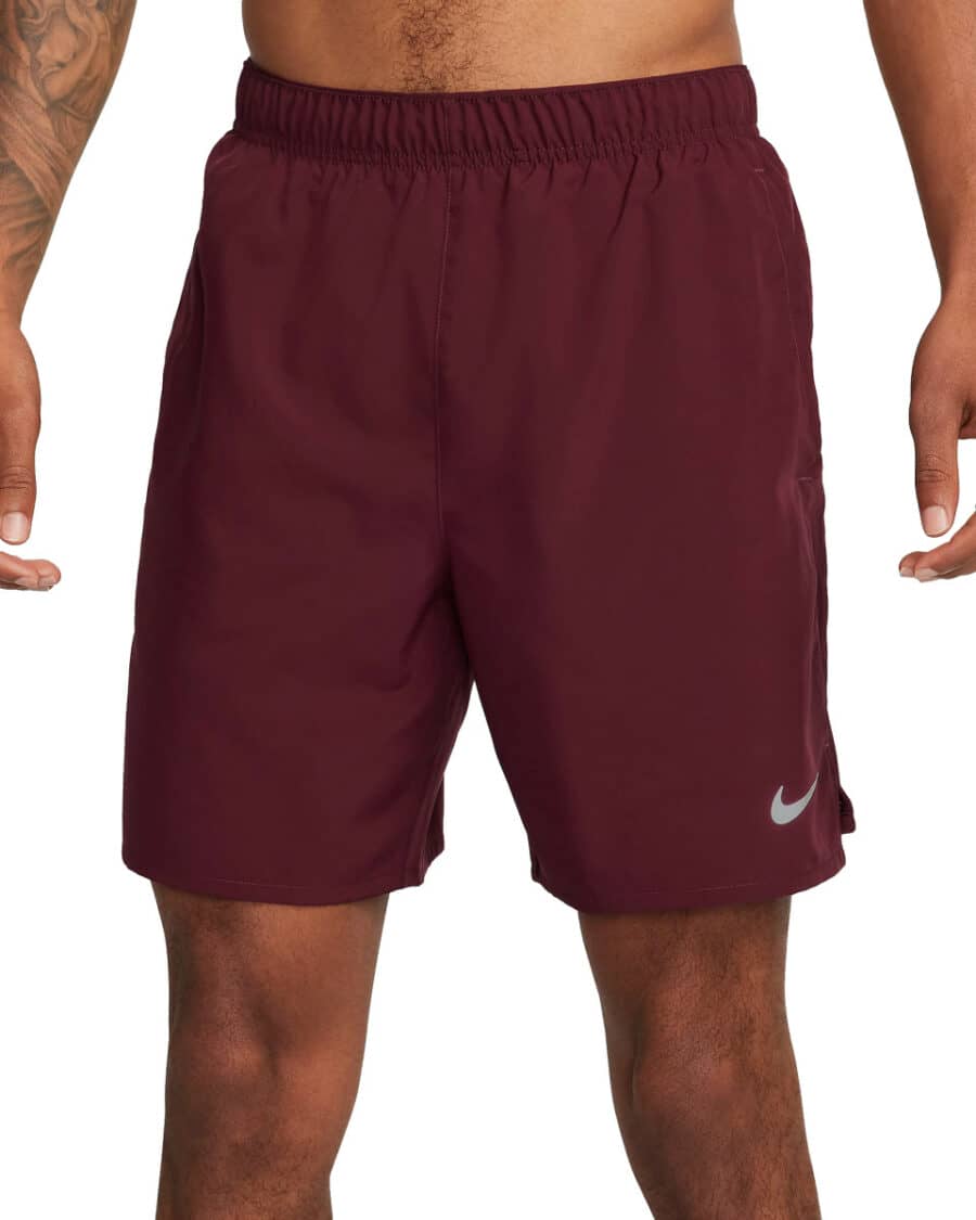 nike dv9359 dri fit short challenge 681 night maroon reflective silv