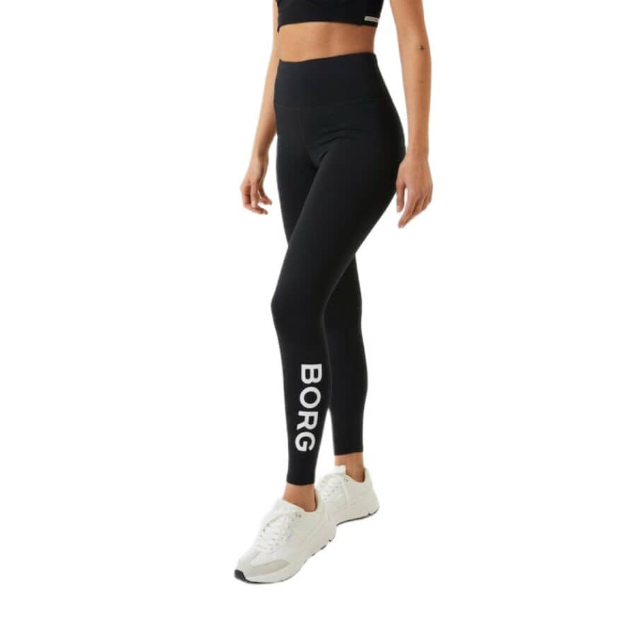 bjorn borg 10001597 logo tights bk001 black beauty