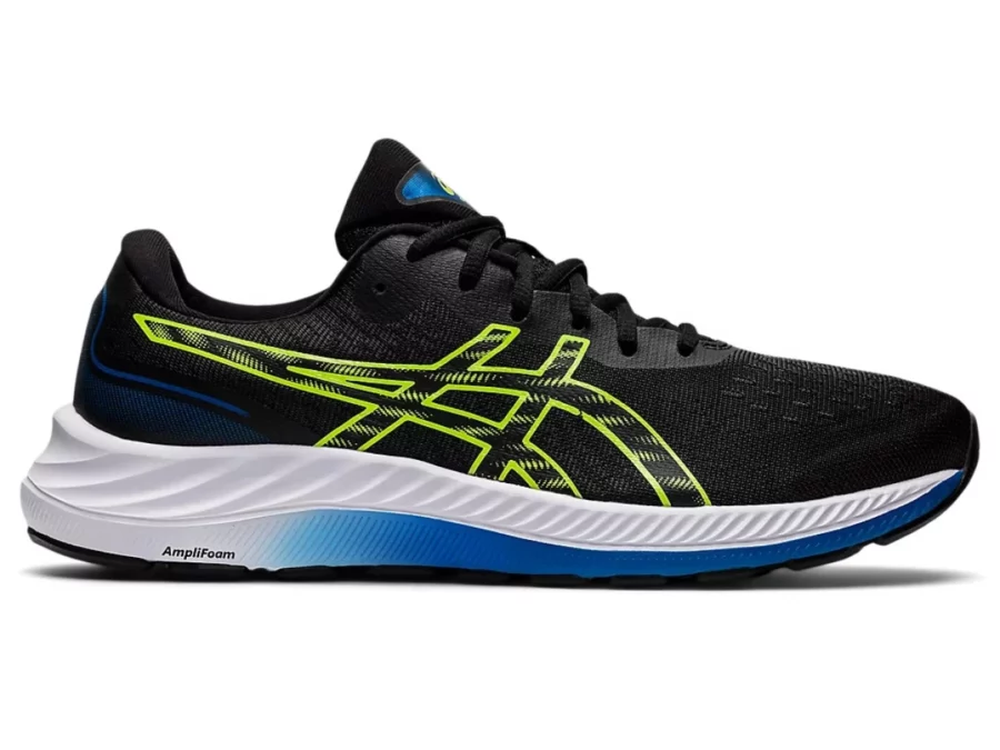 asics 1011b338 gel excite 9 003 black hazard green