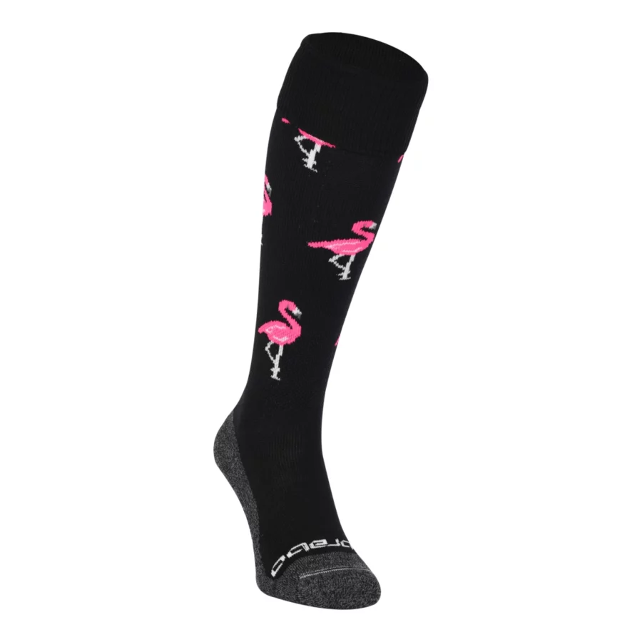 brabo 31808460 flamingo black socks 020 black pink