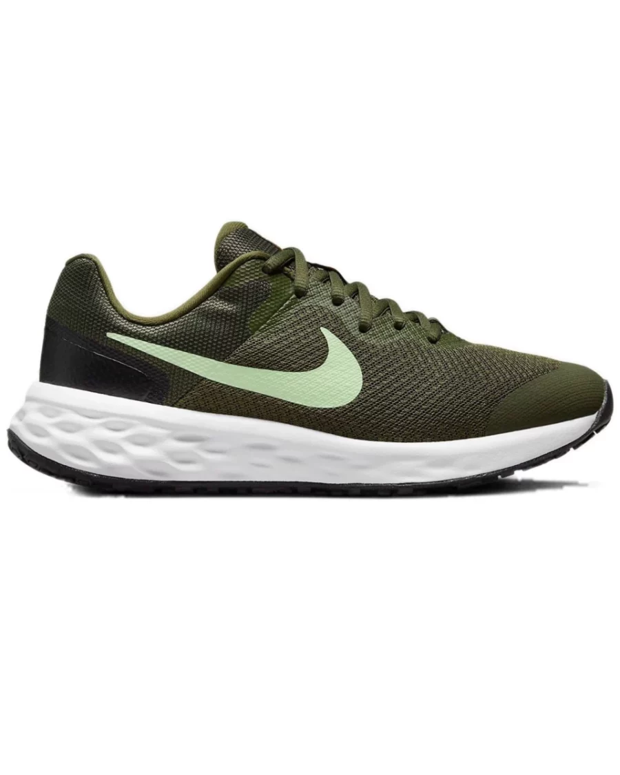 nike dd1096 revolution 6 big kids 300 rough green barely volt black