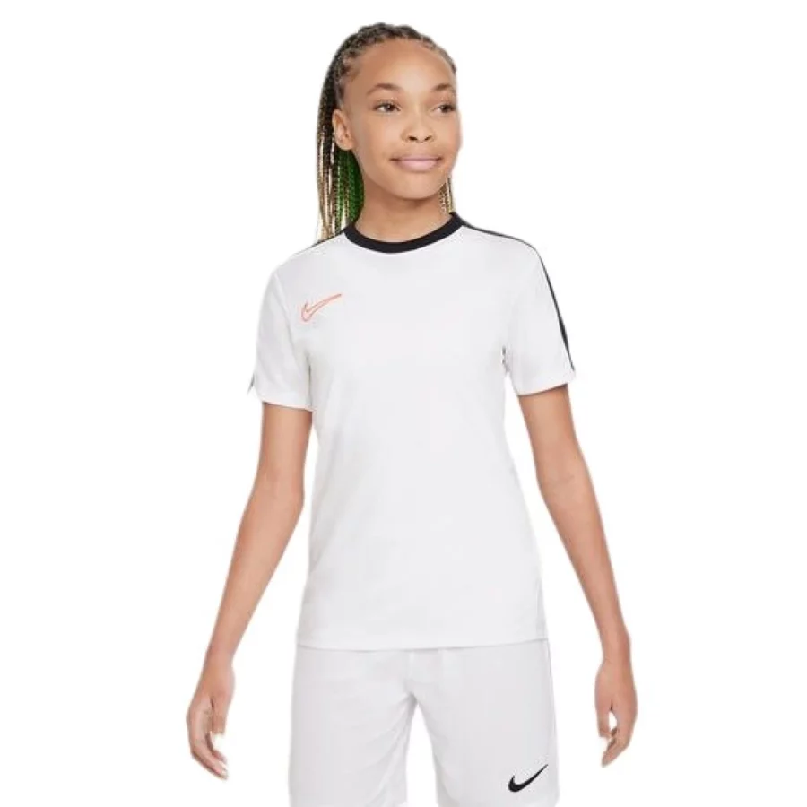 nike dx5482 dri fit academy23 kids 101 white black bright crimson