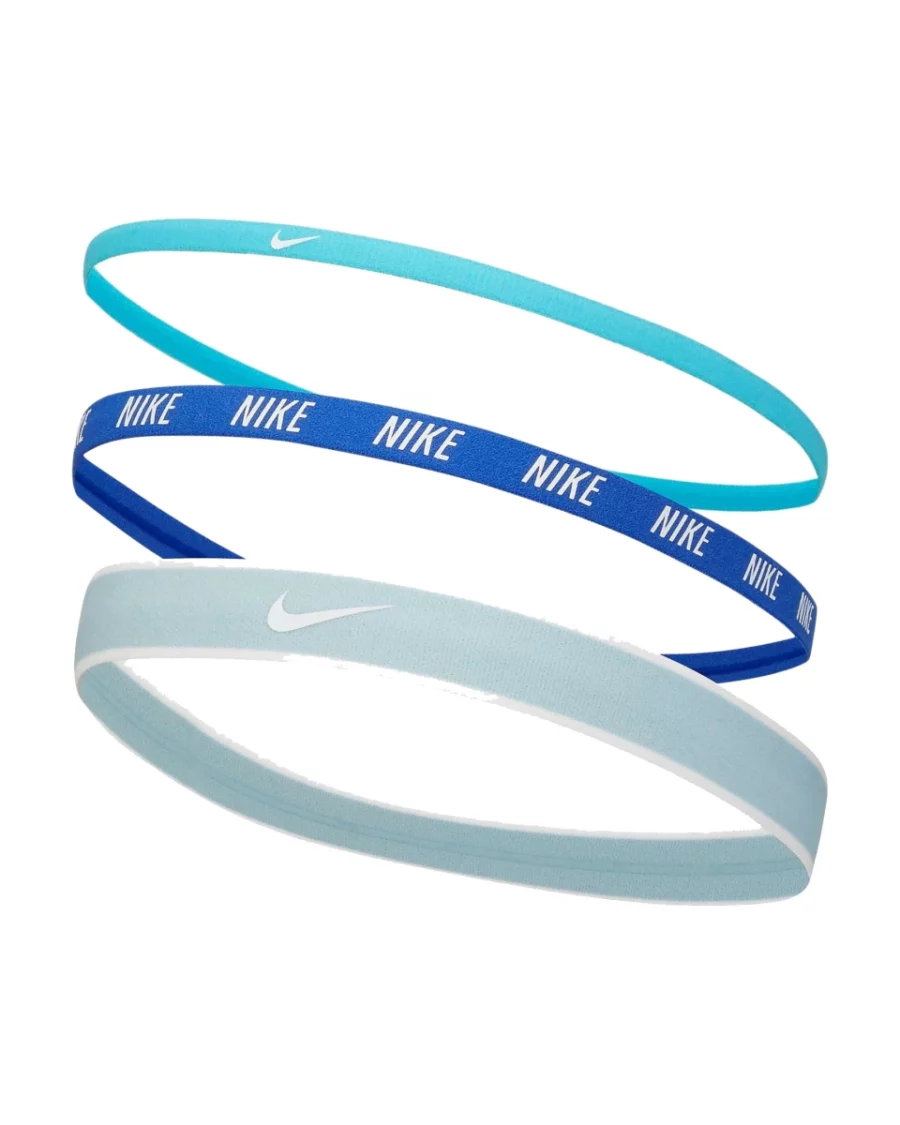 nike n0002548 mixed width hairbands 405 blue turqois