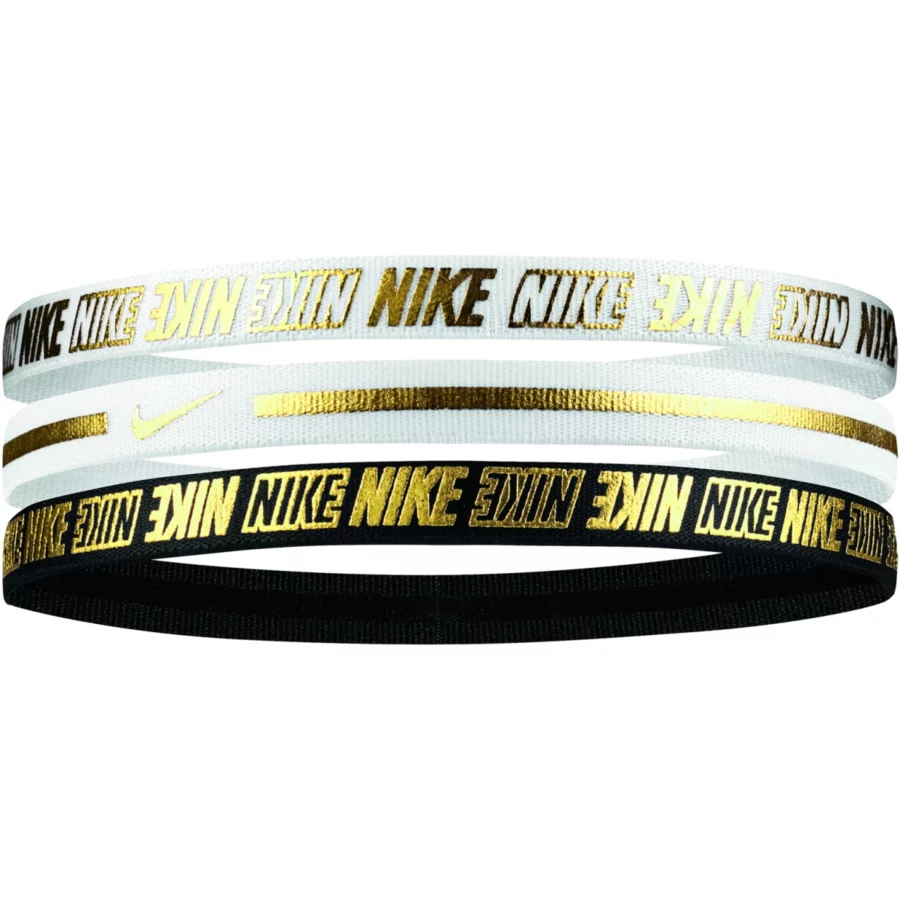 nike n0002755 metallic headband 912 wit goud