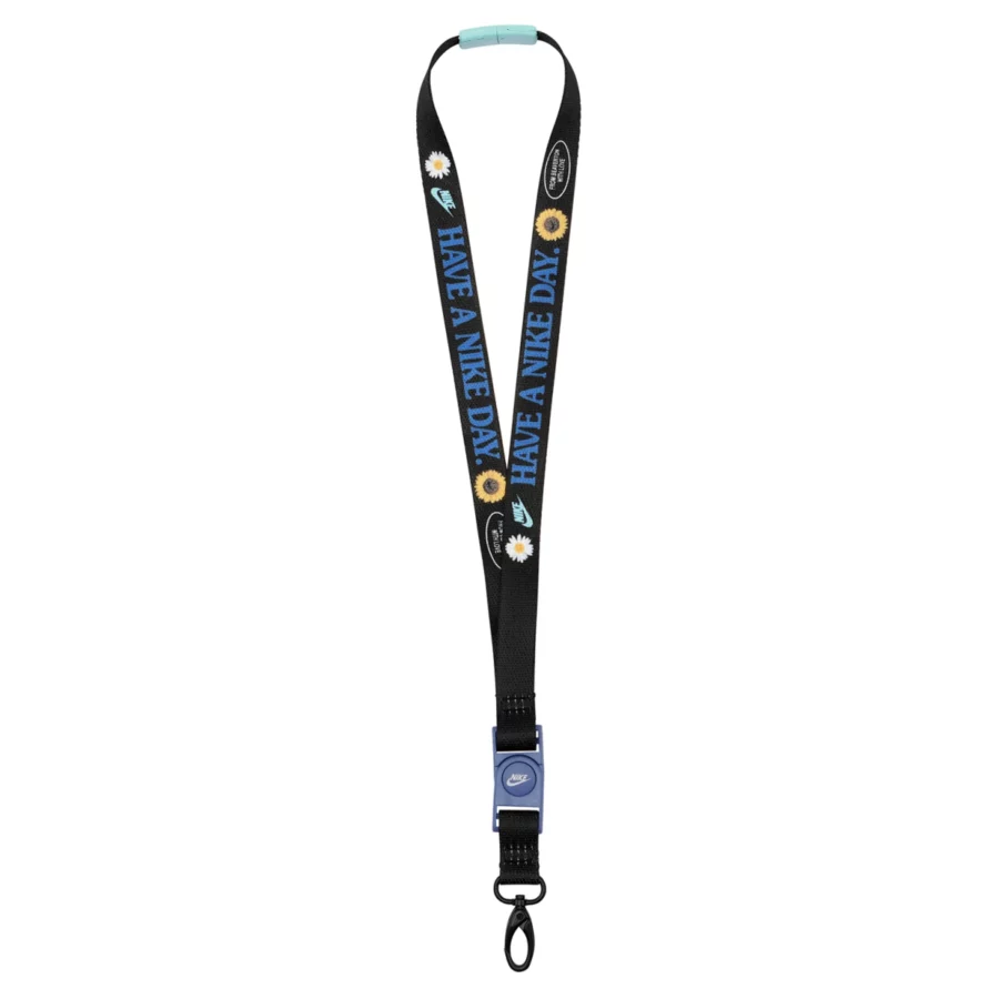 nike n1004565 premium lanyard print 981 black blue