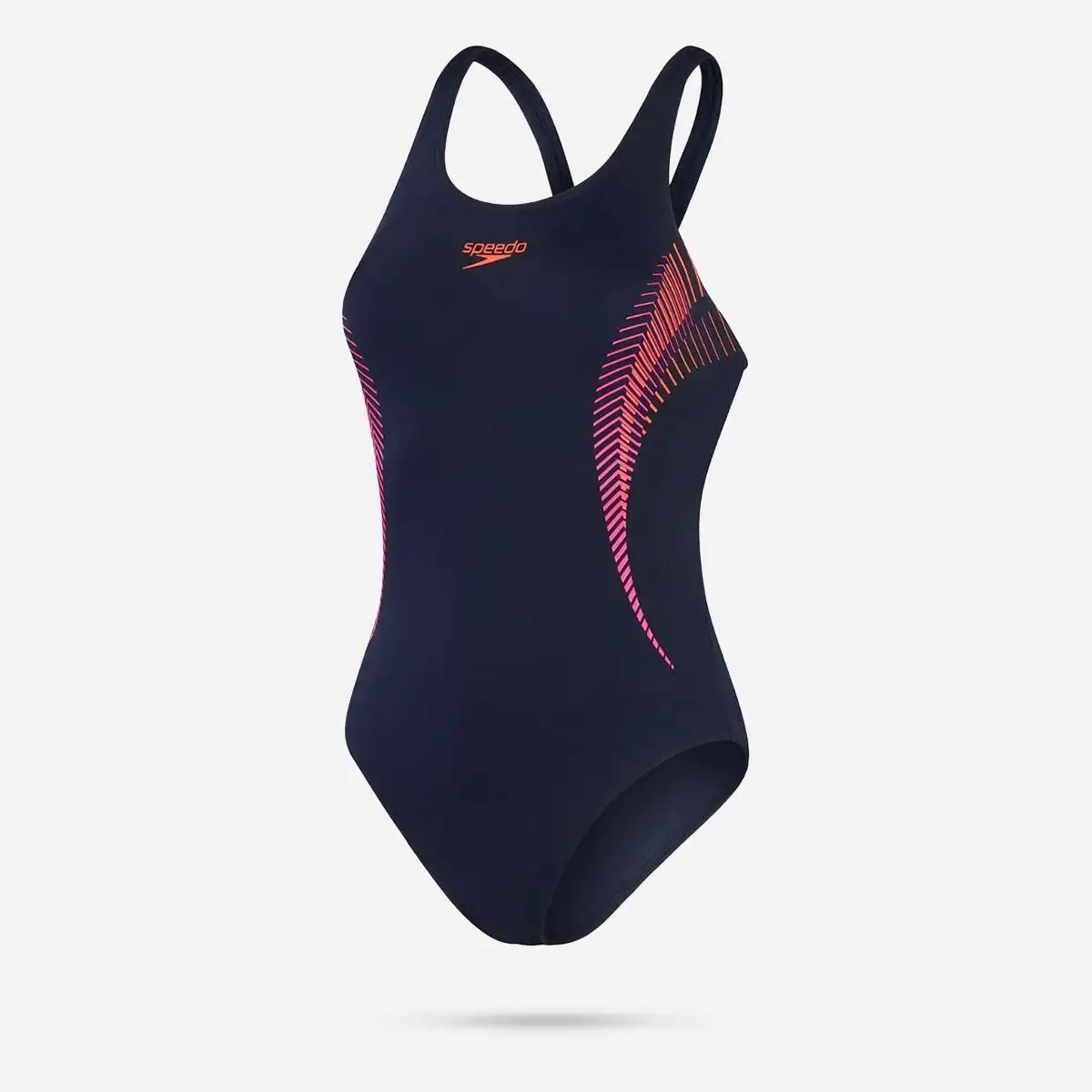 Costume Intero Speedo Bambina/Ragazza, Black/Pink, Gamba Media, Resistente Al Cloro