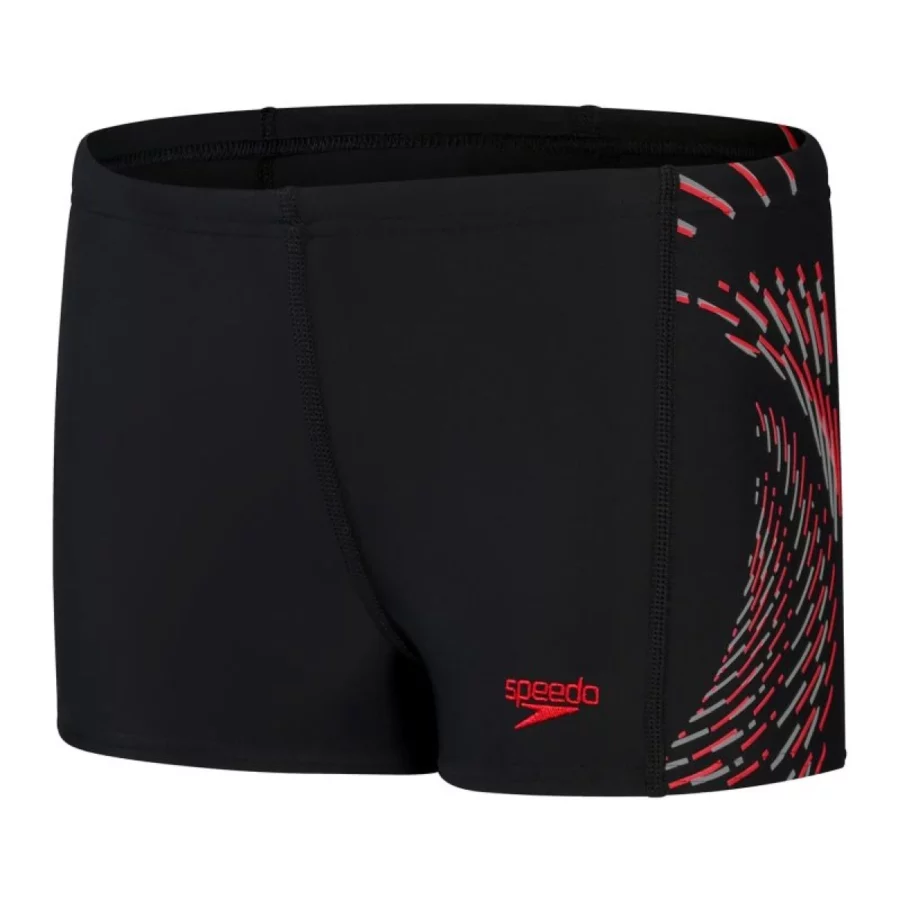 speedo 004017 eco plastisol aquashort 16659 black red