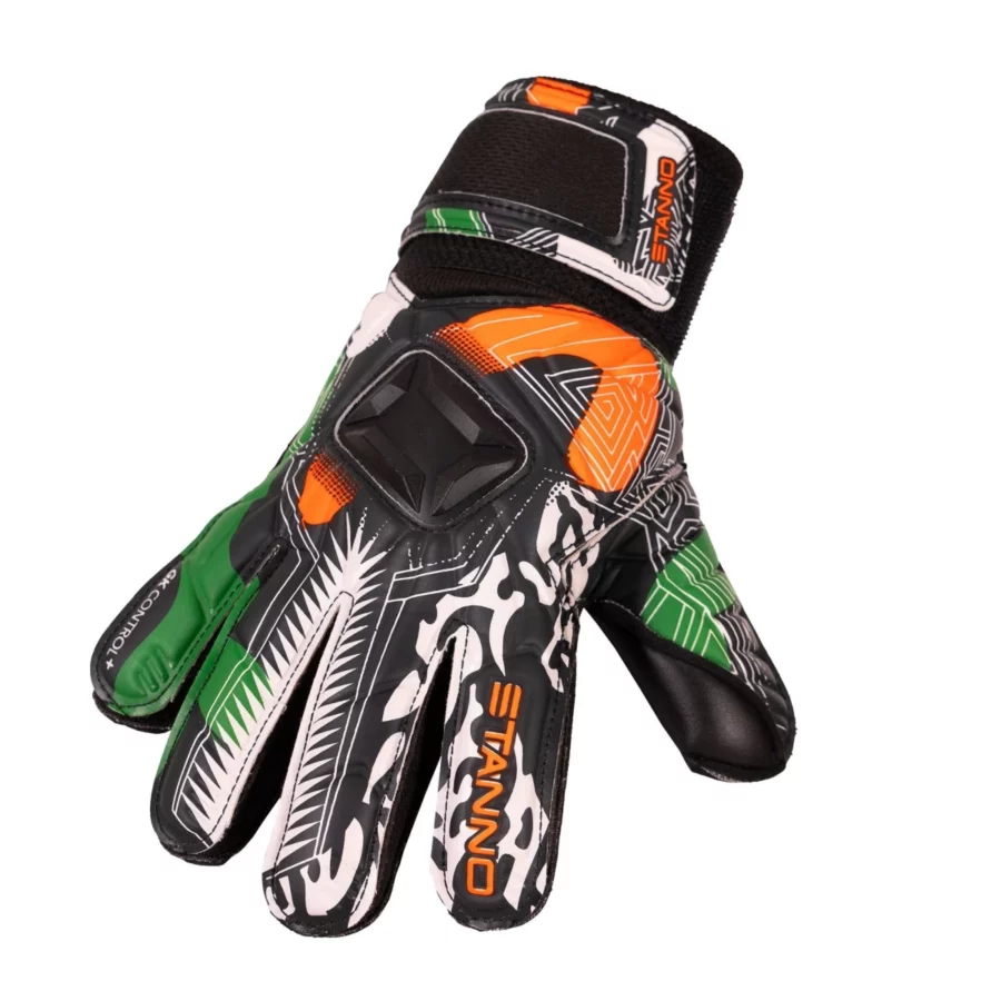 stanno 481409 jungle gloves jr 8130 black green orange
