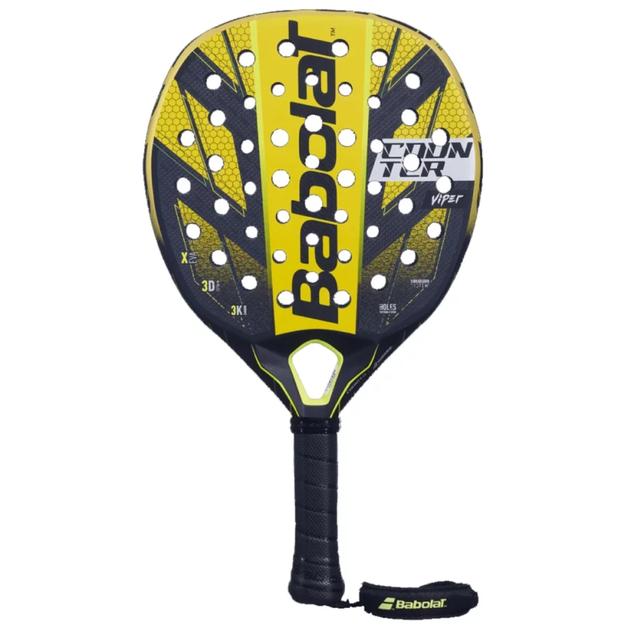 babolat 150140 counter viper 100 metallic goud zwart geel