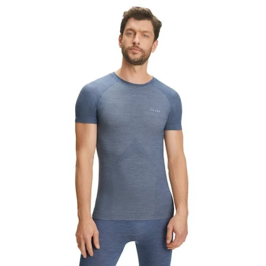 falke ess 33230 wt light km shirt regula 6751 blauw