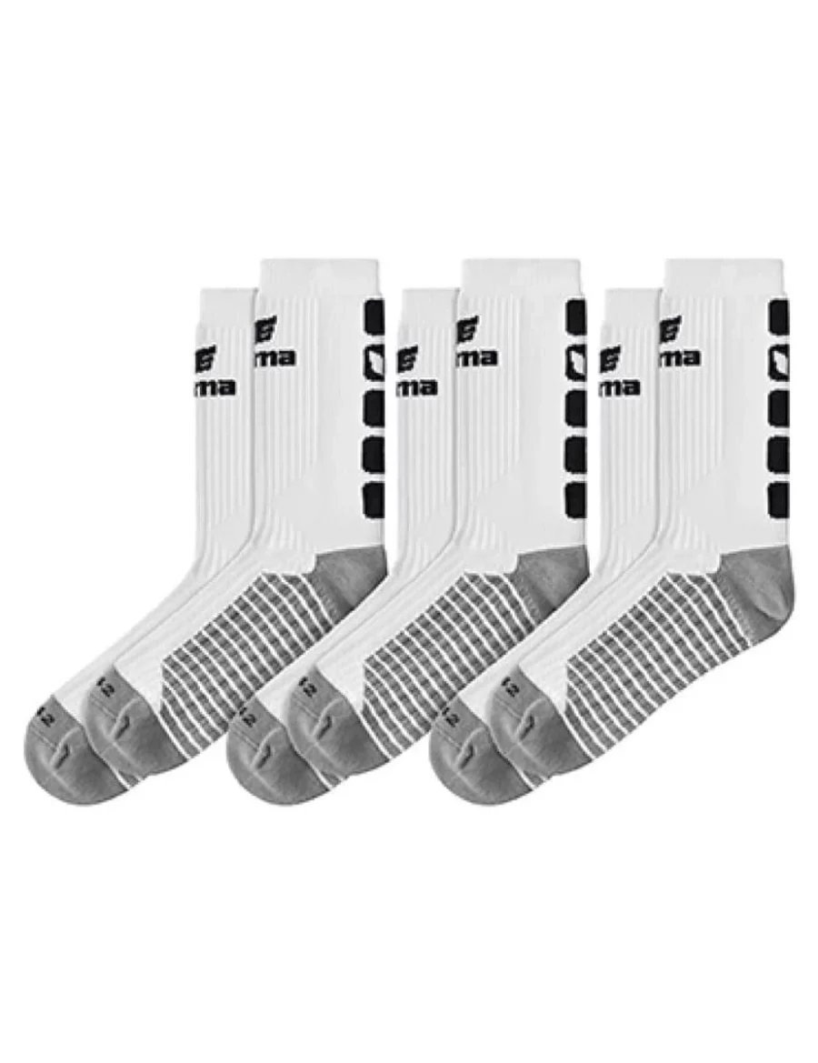 ERIMA 2181911 5-C Socks 3-Pack-White/Black