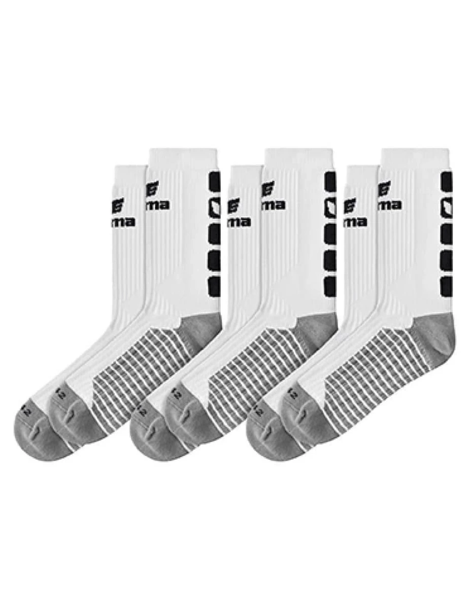 ERIMA 2181911 5-C Socks 3-Pack-White/Black