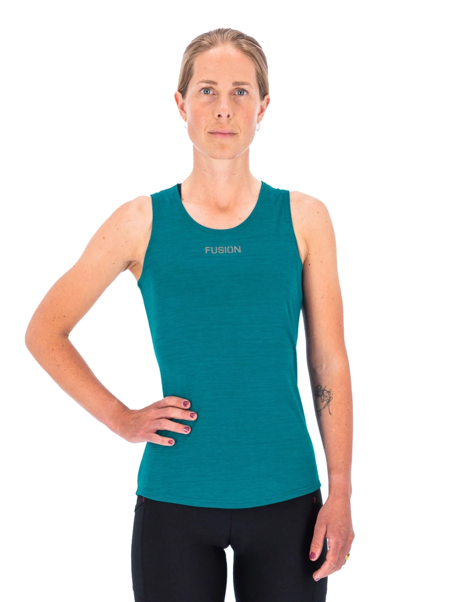 FUSION 0286 C3 SINGLET WOMENS-TURQUOISE