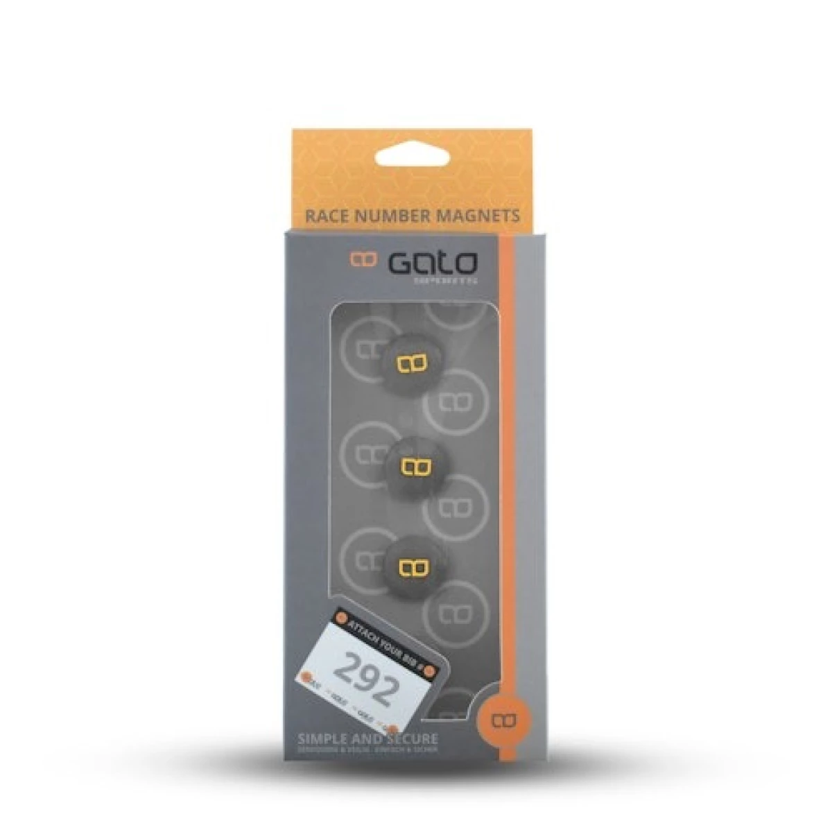 GATO ACRM-46 RACE NUMBER MAGNETS-GRIJS