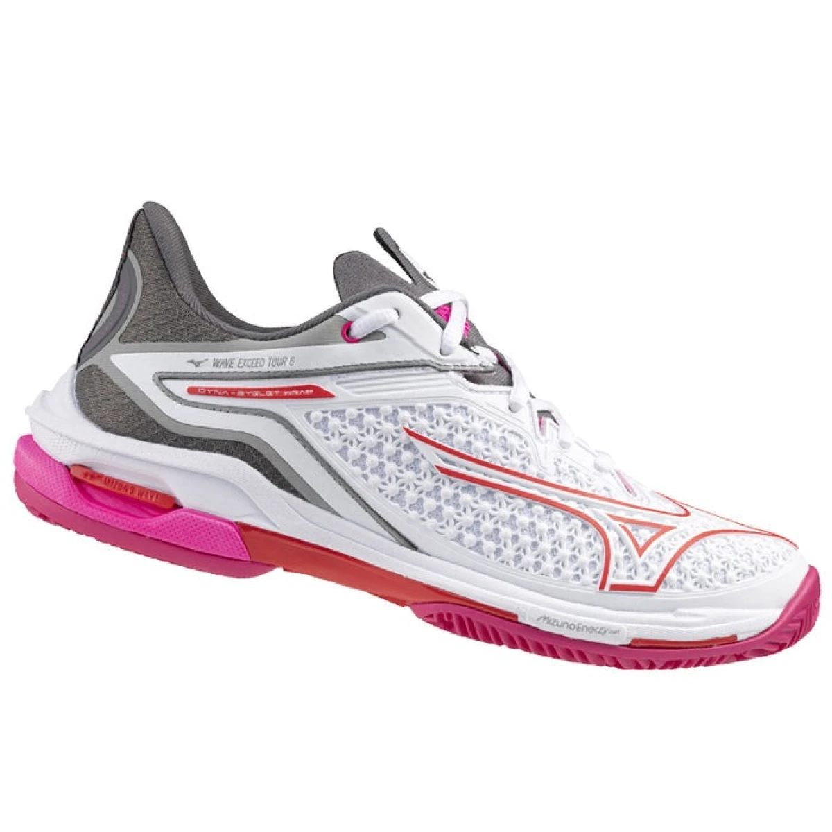 MIZUNO 61GC2475 WAVE EXCEED TOUR 6 CC-58 White/Radiant Red/Quiet Shade
