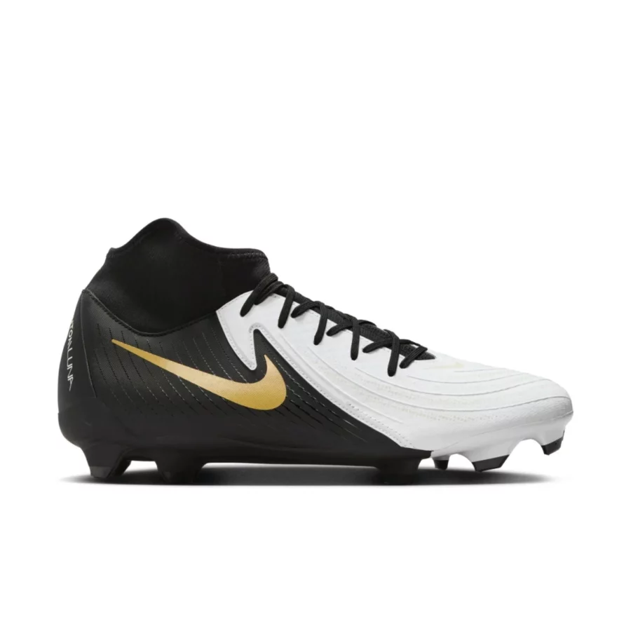 NIKE FD6725 PHANTOM LUNA II AC. FG-100 WHITE/BLACK-MTLC GOLD COIN