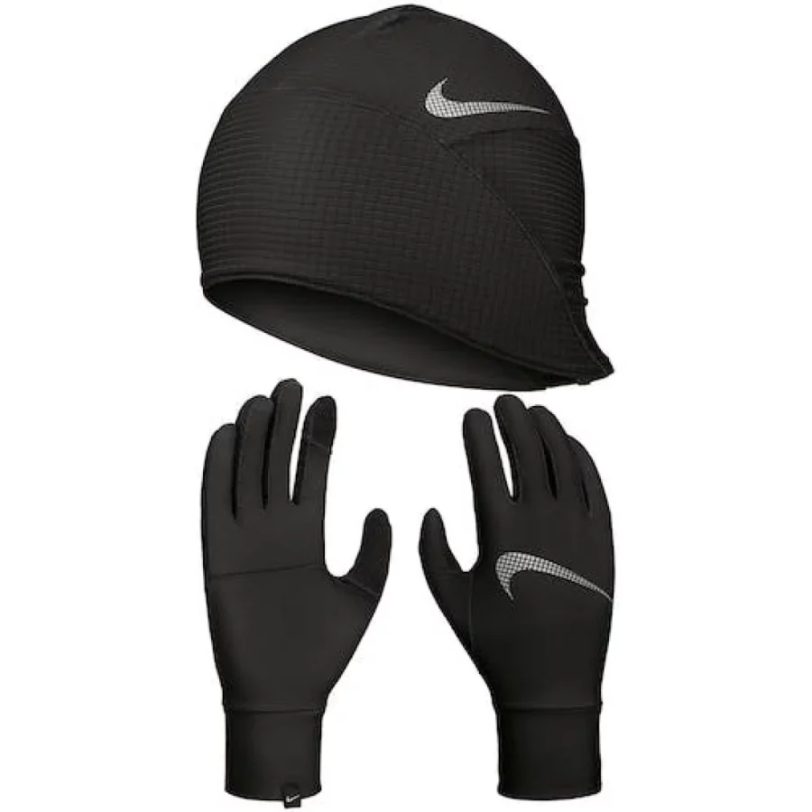 NIKE N100595 Hat & Glove set-082 Black