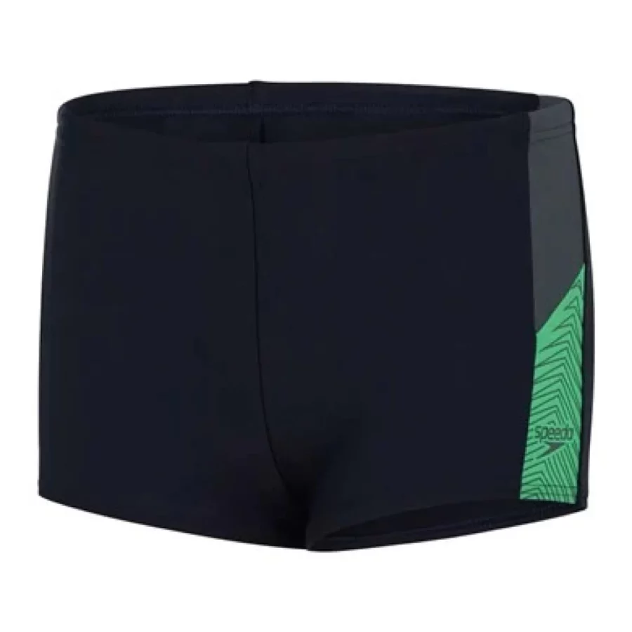 SPEEDO 12872 BOYS AQSHORT-H137 BLACK/GREY