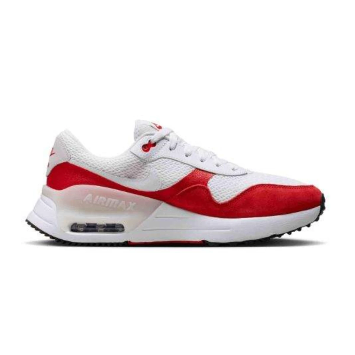 NIKE DM9537 Air Max SYSTM Mens Sho-104 WHITE/WHITE-UNIVERSITY RED-PHO