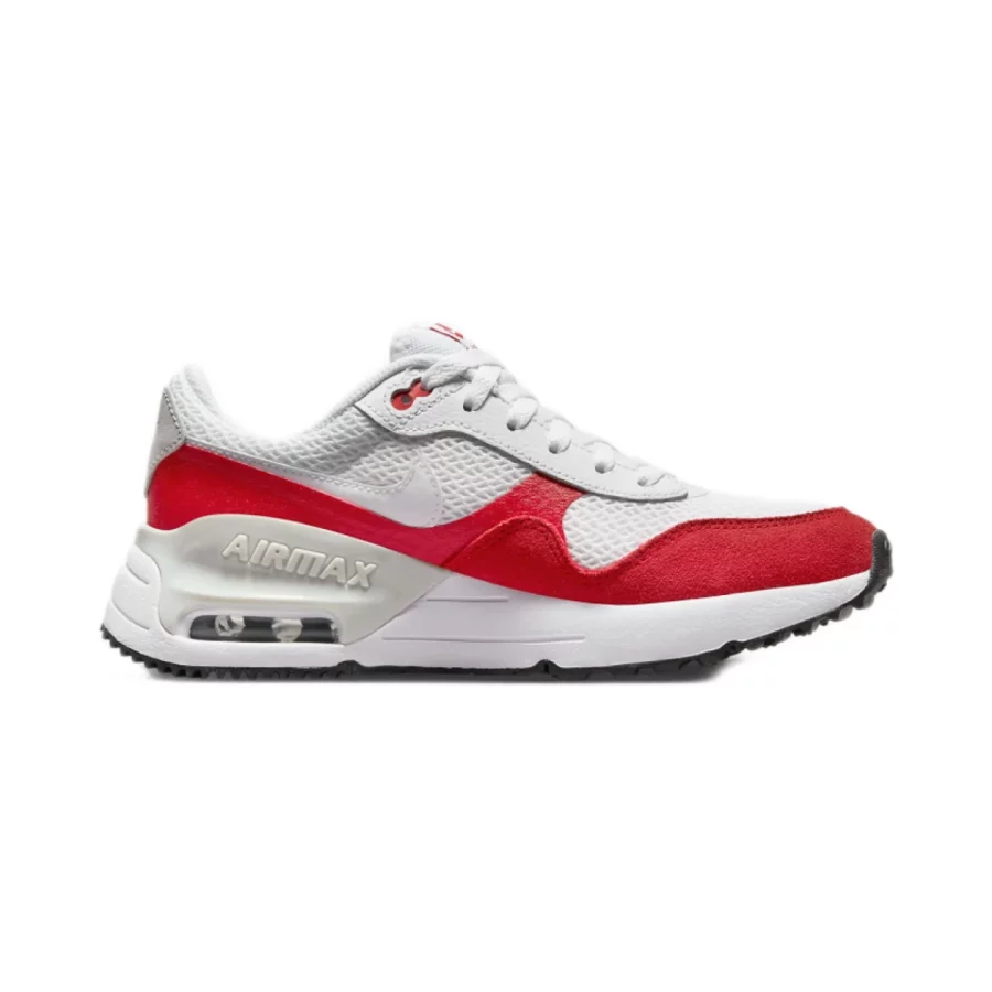 NIKE DQ0284 Air Max System Kids-108 WHITE/WHITE-UNIVERSITY RED-PHO