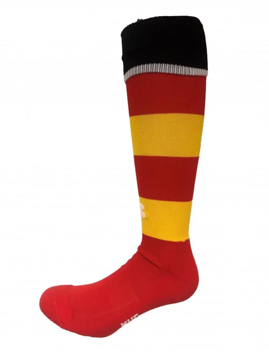 ROBEY CM20132 Ter Leede Home Socks-402 Rood/Geel