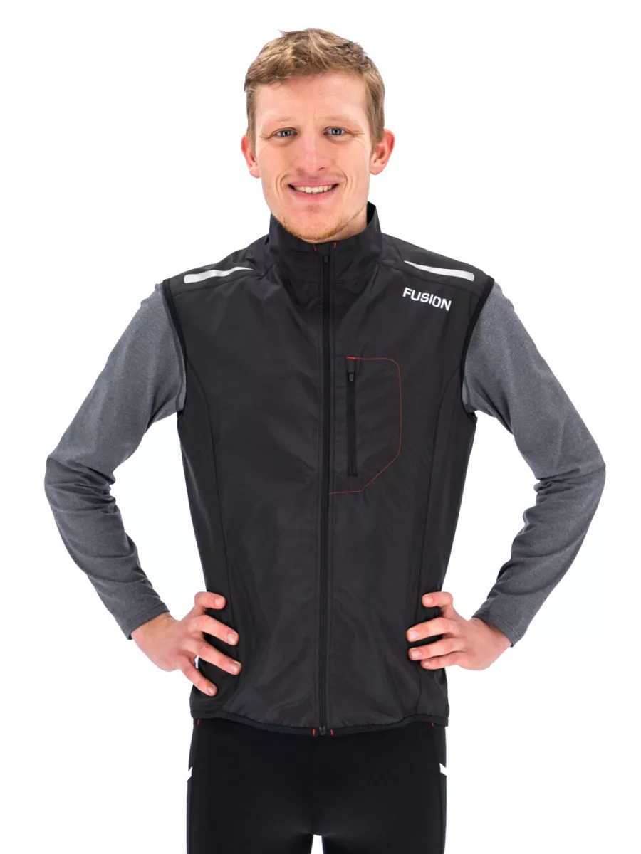 FUSION 0013 Mens S1 Run Vest-BLACK