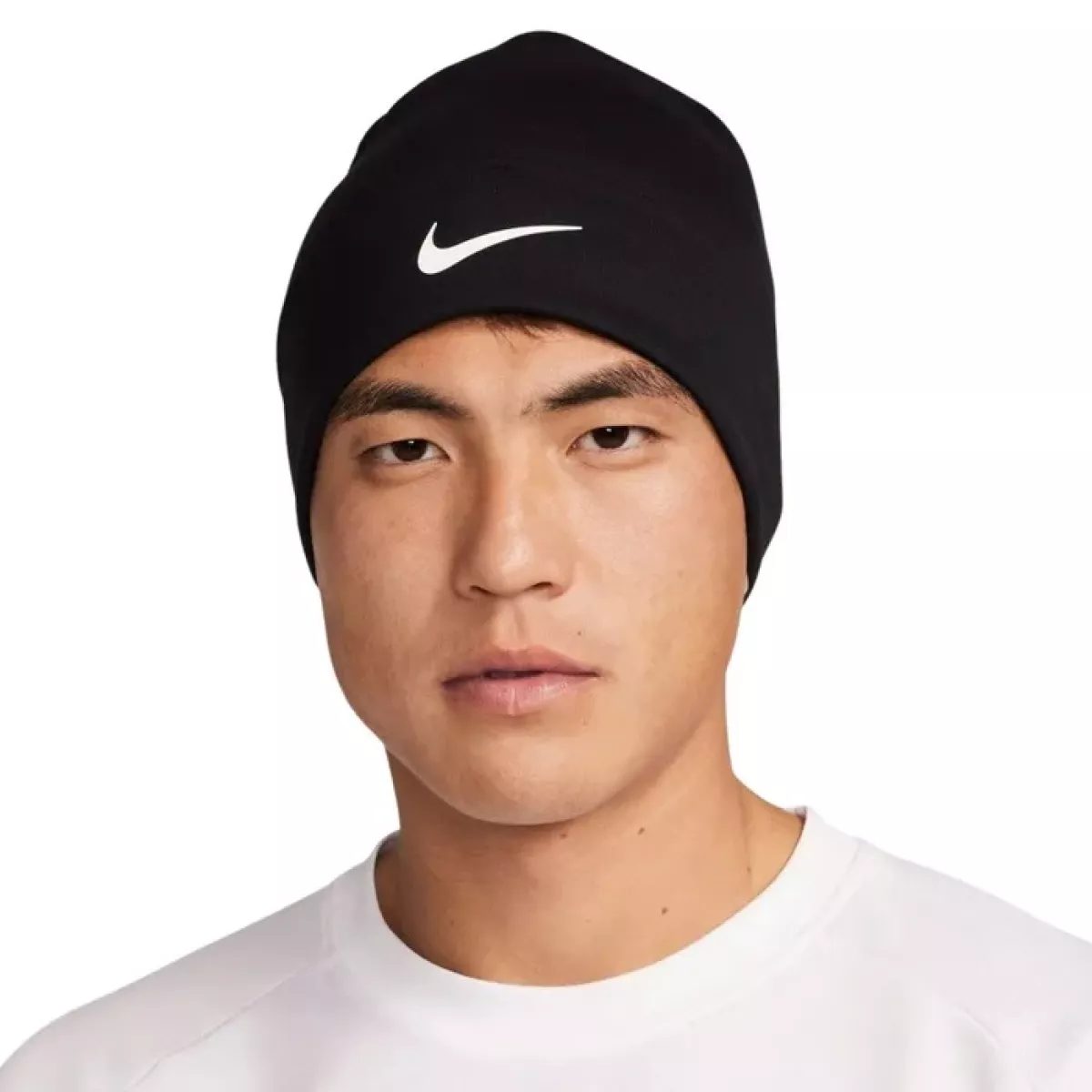 NIKE FQ8292 PEAK DF BEANIE-010 BLACK/WHITE