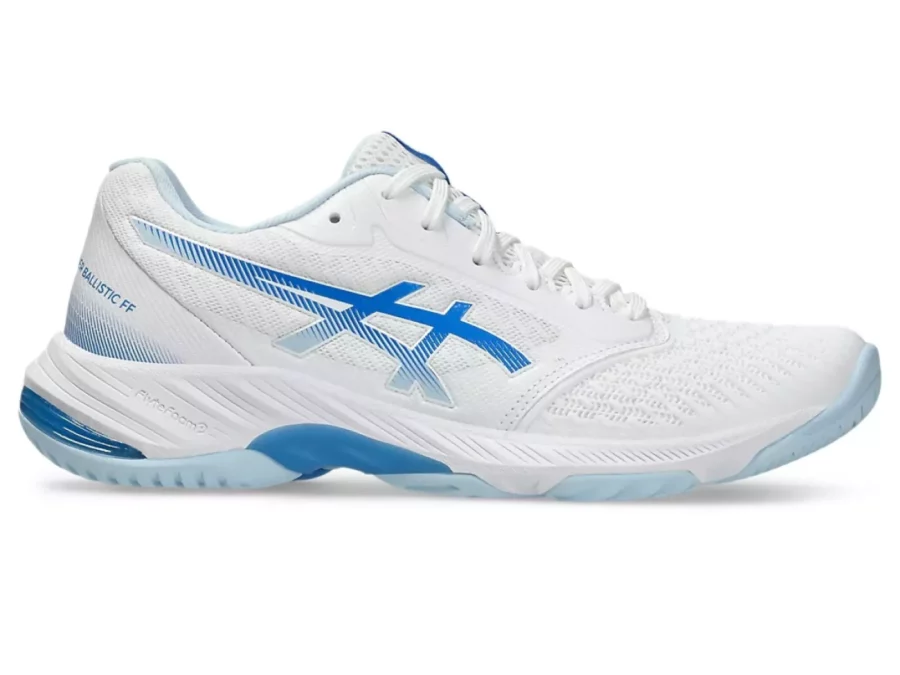 ASICS 1052A069 Netburner Ball. FF 3-111 WHITE/BLUE COAST