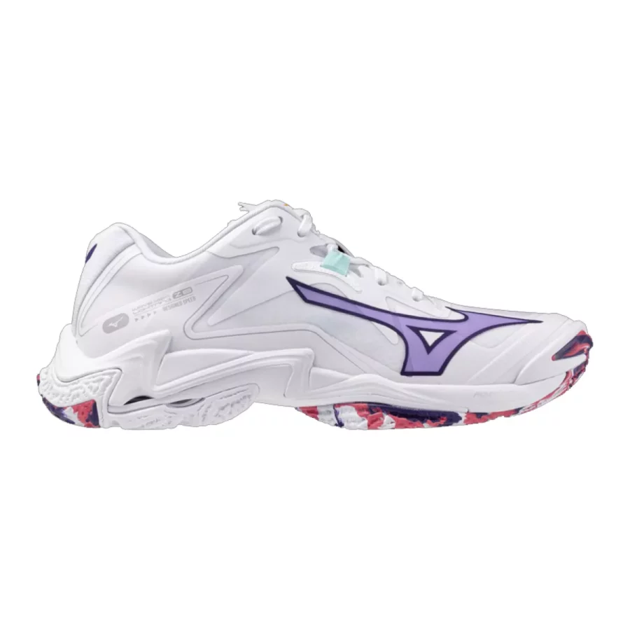 MIZUNO V1GC2400 Wave Lightning Z8 W-20 White/Violet Indigo/Camellia Rose