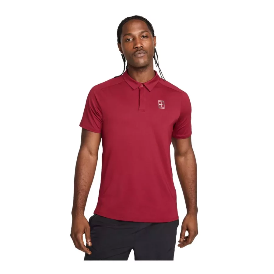 NIKE FZ6907 Court Advantage Polo-677 TEAM RED/GYM RED/WHITE