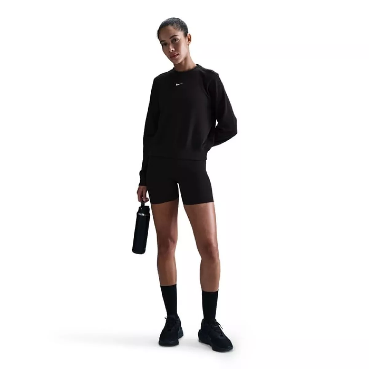 NIKE IB1450 One Women DF Sweater-010 BLACK/COOL GREY/WHITE