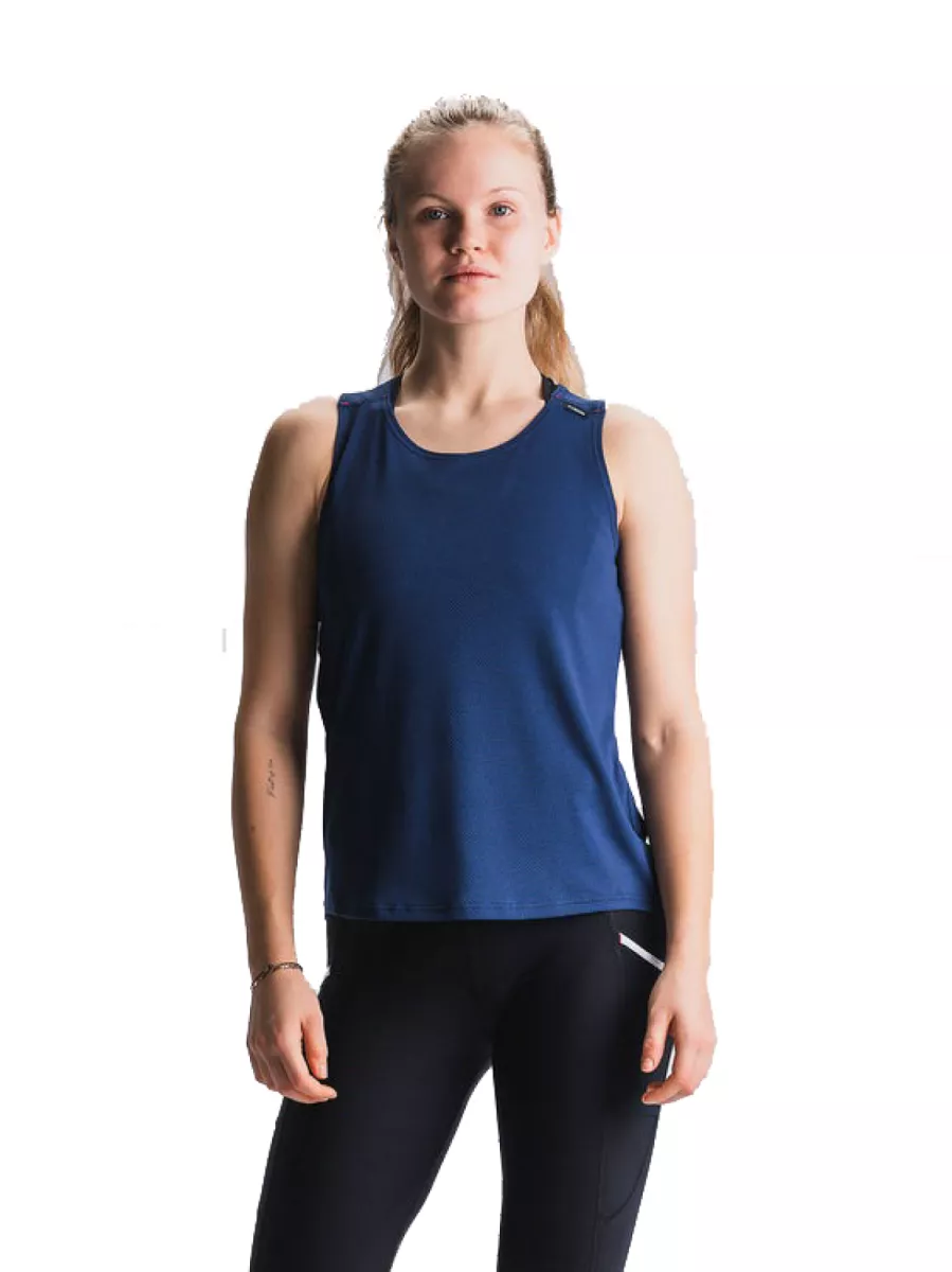 FUSION 1037 RUN SINGLET W-NIGHT BLUE