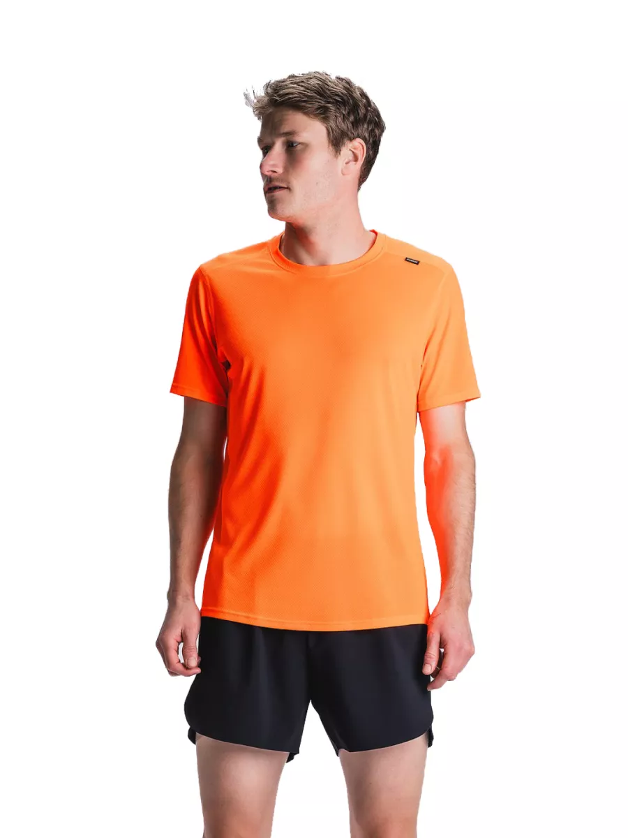 FUSION 1033 RUN T-SHIRT MENS-ORANGE