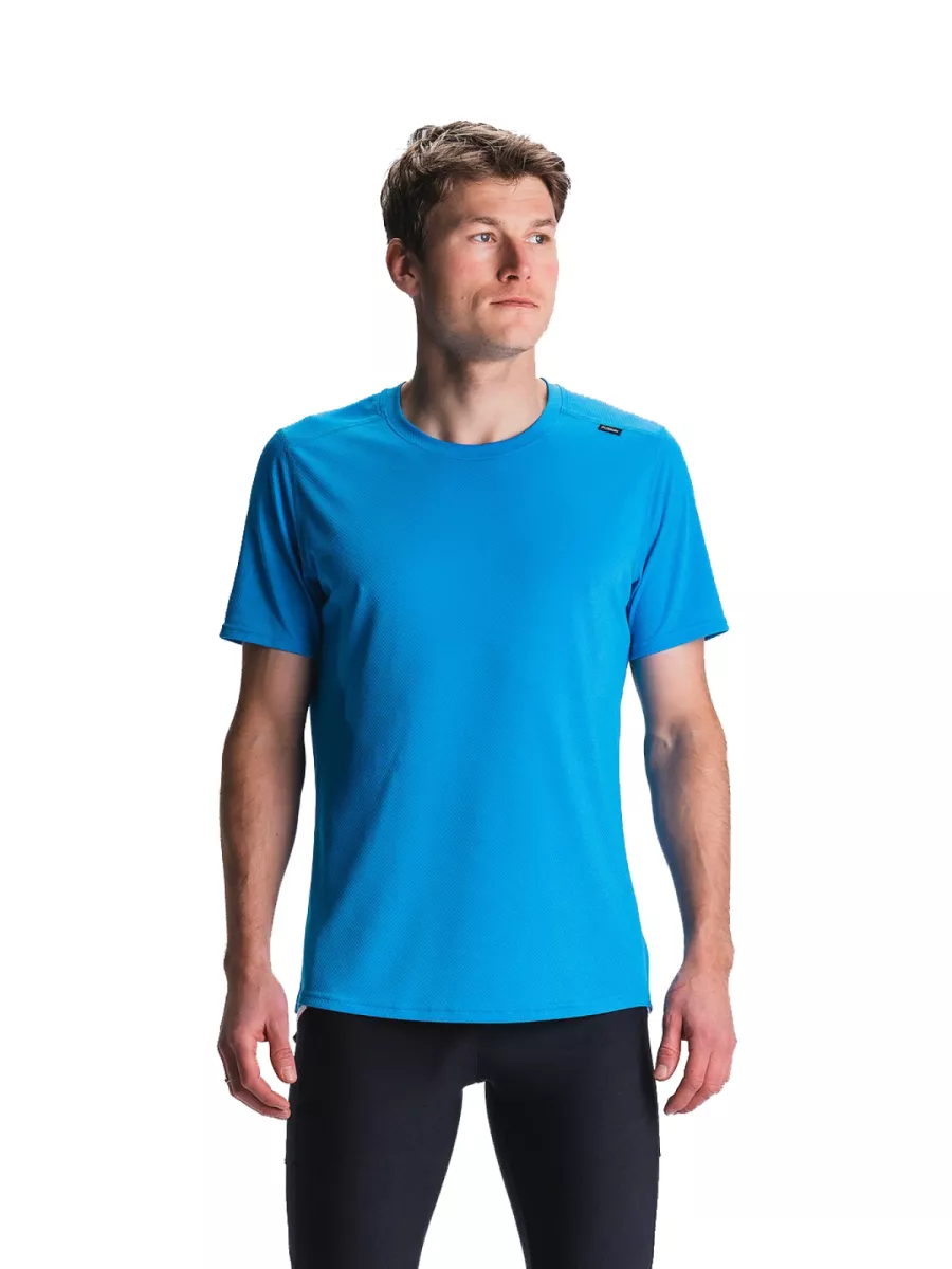 FUSION 1033 RUN T-SHIRT MENS-Surf Blue