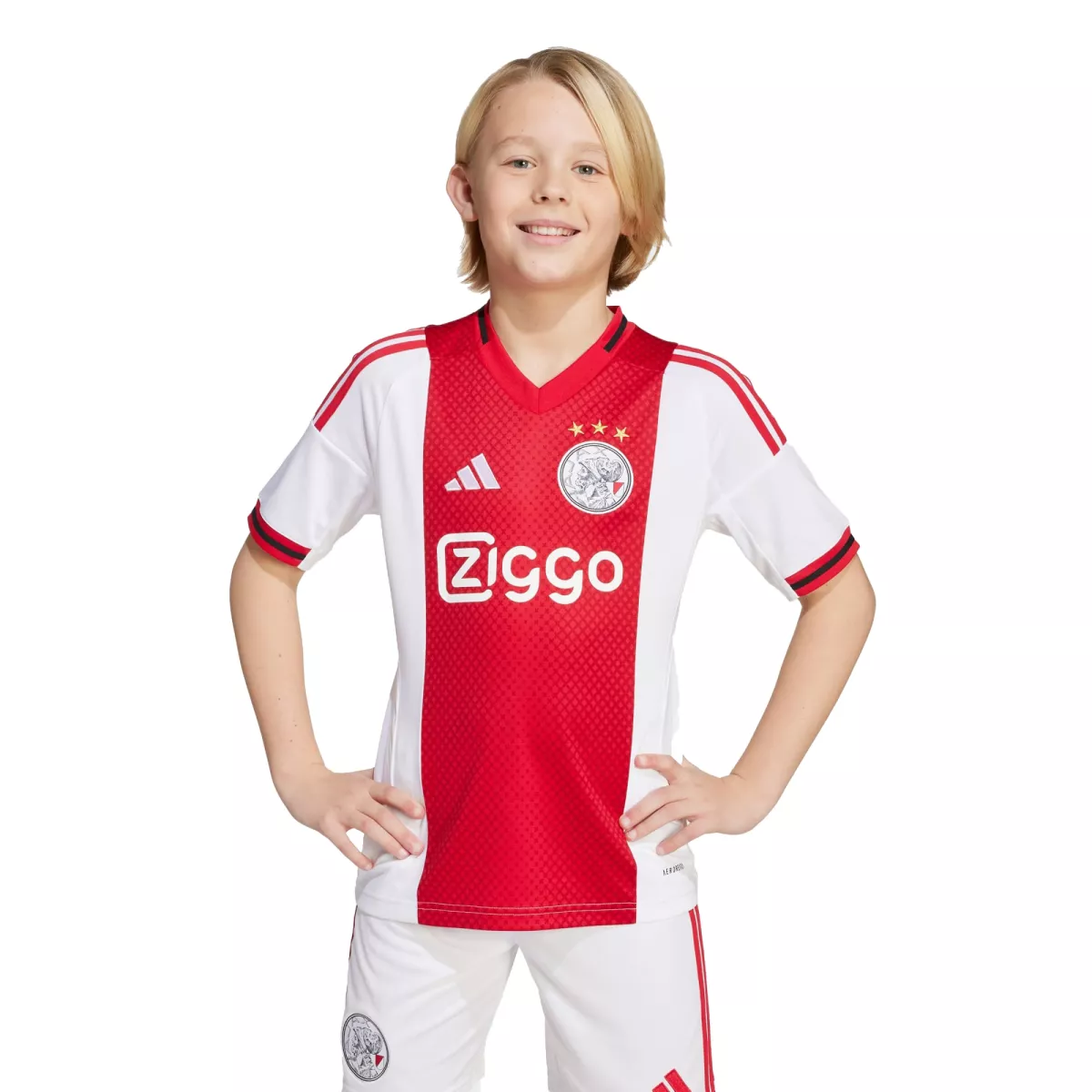 ADIDAS JI7217 AJAX Home shirt 25-26-White-Red
