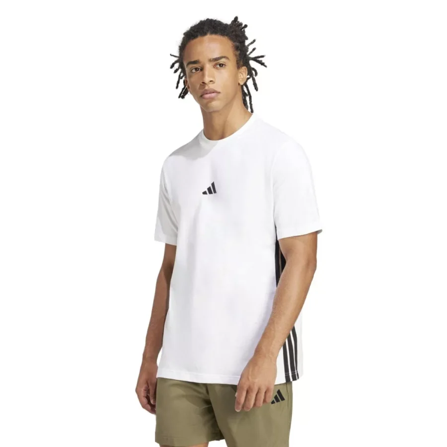 ADIDAS JE6388 3S Tee-WHITE/BLACK