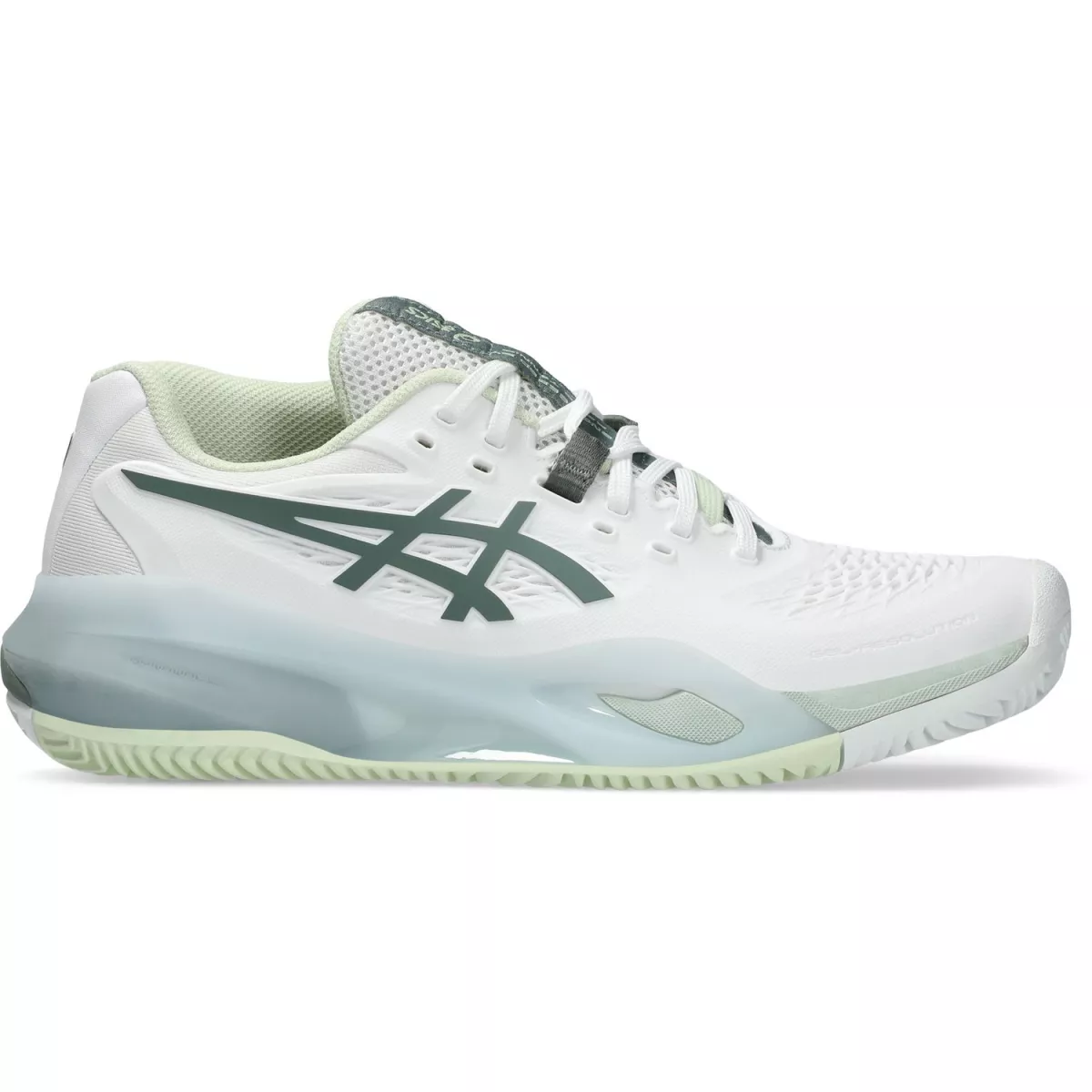 ASICS 1042A277 G RESOLUTION X CLAY-102 WHITE/MONUMENT BLUE