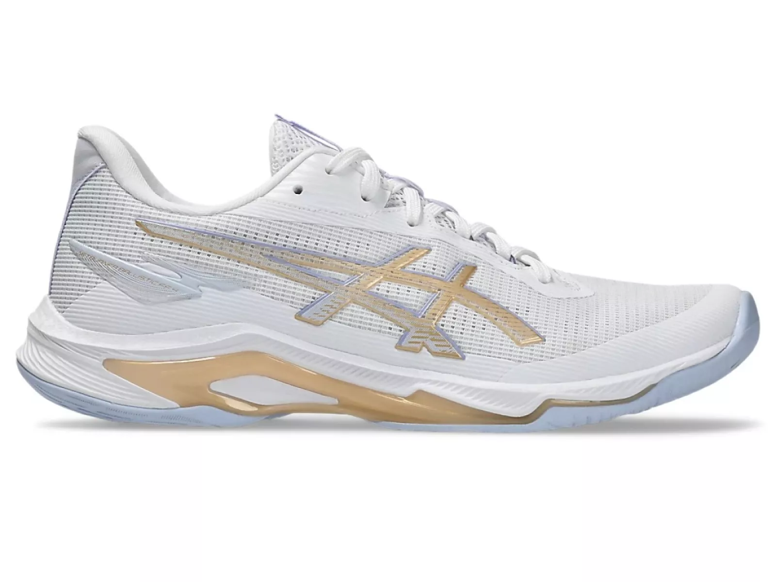 ASICS 1052A083 Netburner Ball. ff 4-102 WHITE/CHAMPAGNE