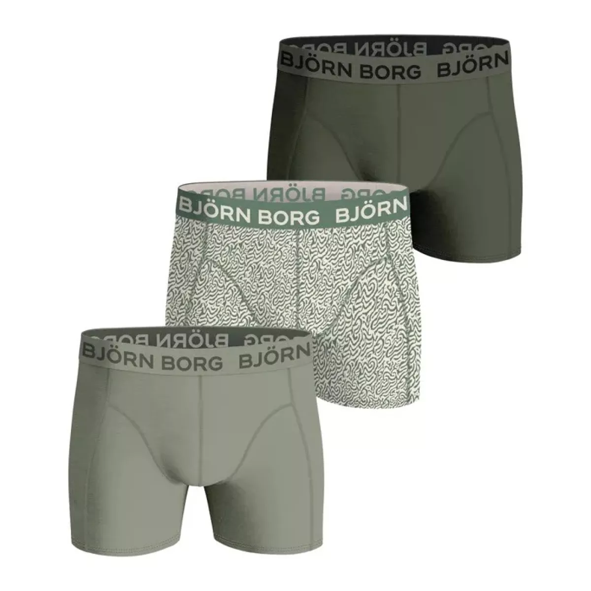 BJORN BORG 10004233 COTTON STRETCH BOX 3p-MP003 MULTIPACK 3
