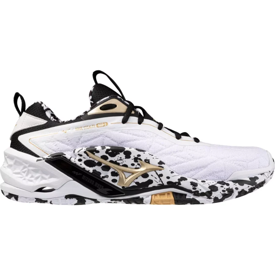 MIZUNO X1GA2400 WAVE STEALTH NEO 2-41 White/Black/GE Gold