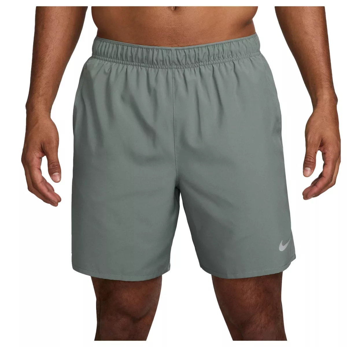 NIKE DV9359 DF Challenger 7"" Short-364 CLAY GREEN/CLAY GREEN/REFLECTI
