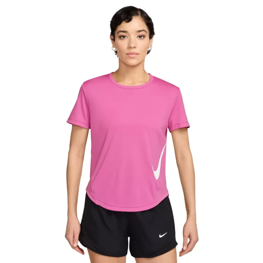 NIKE HV2772 Tempo Swoosh SS Top-675 PLAYFUL PINK/WHITE