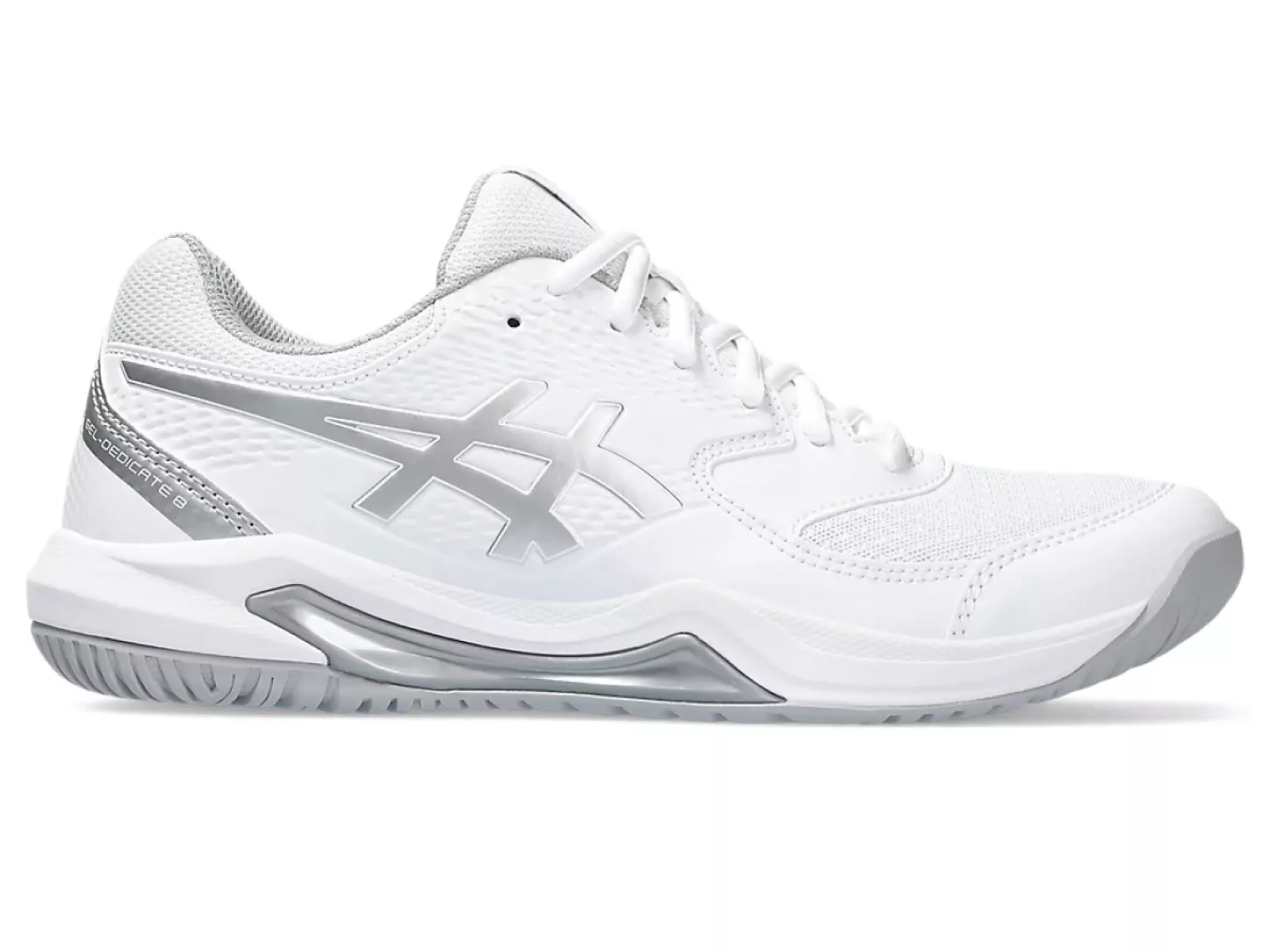 ASICS 1042A237 Gel Dedicate 8-101 WHITE/PURE SILVER