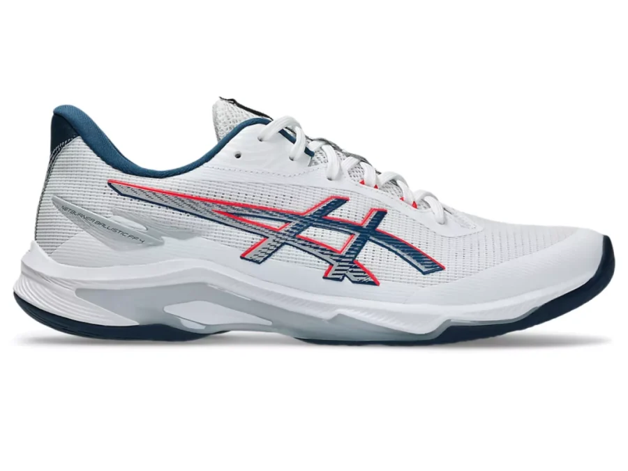 ASICS 1051A088 Netburner Ball. FF 4-101 WHITE/MAKO BLUE