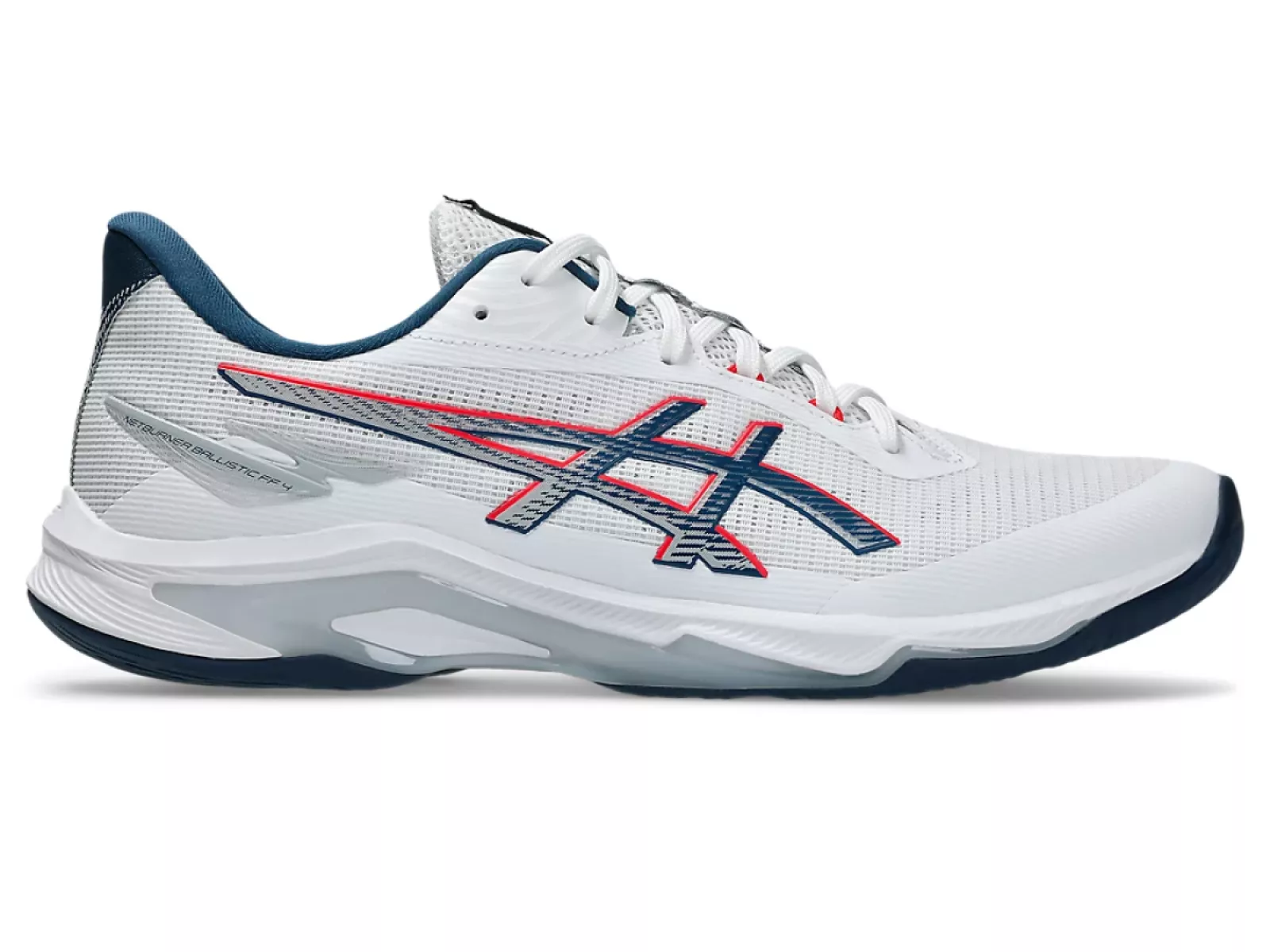 ASICS 1051A088 Netburner Ball. FF 4-101 WHITE/MAKO BLUE