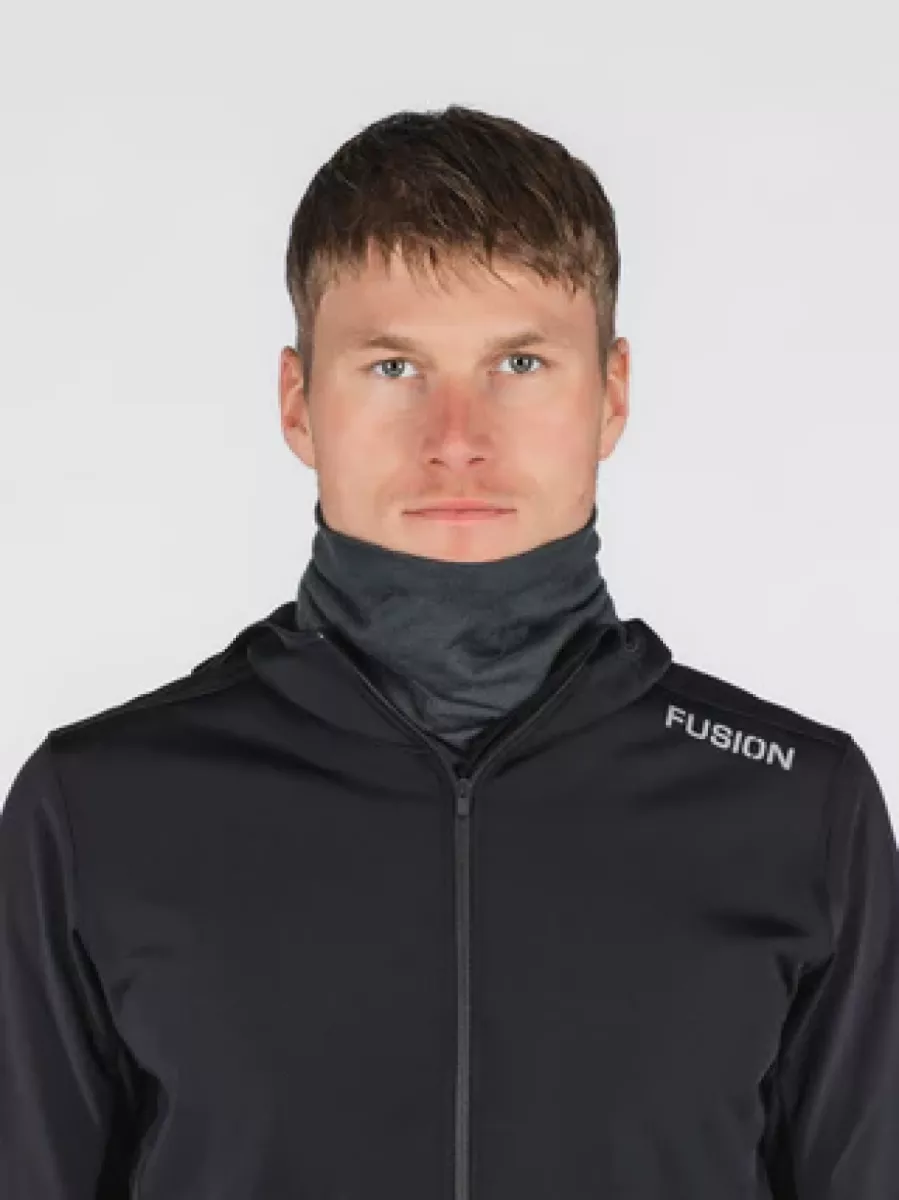 FUSION 1190 Tech. Merino Neck-Dark Grey