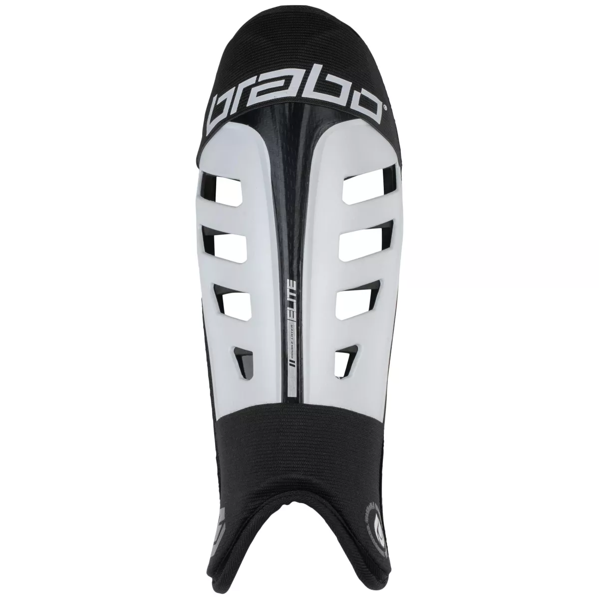 BRABO 317.00065 Elite Shinguard-010 White/Black